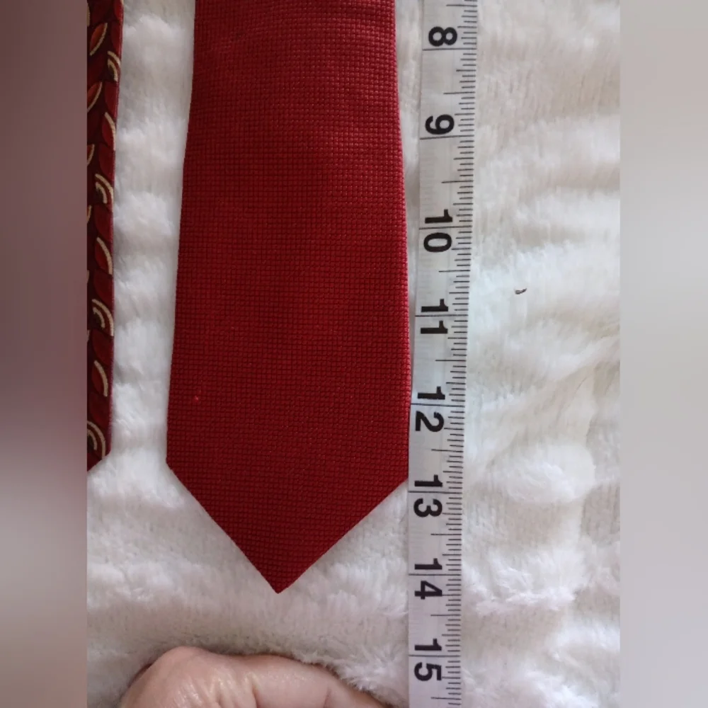 Red Boy's Clip On Tie Set